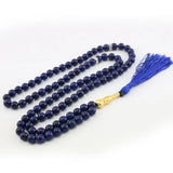 Natural Stone Tassel Pendant 99 Prayer Beads Islamic Muslim Tasbih