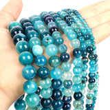 Teal Dark Green Dragon Cracked Veins Agates Loose Beads for Jewelry Making