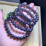 Natural Stone Terahertz Bead Bracelet Men Women Magnet Bracelets