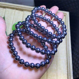 Natural Stone Terahertz Bead Bracelet Men Women Magnet Bracelets