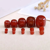 Natural Stone Three Hole Beads 12-20mm Column Shape Jewelry 5Pcs