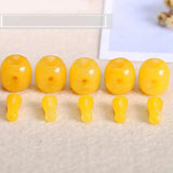 Natural Stone Three Hole Beads 12-20mm Column Shape Jewelry 5Pcs