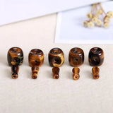 Natural Stone Three Hole Beads 12-20mm Column Shape Jewelry 5Pcs