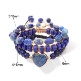 Tiger Eye Bracelet Round Beaded Healing Crystal Charms