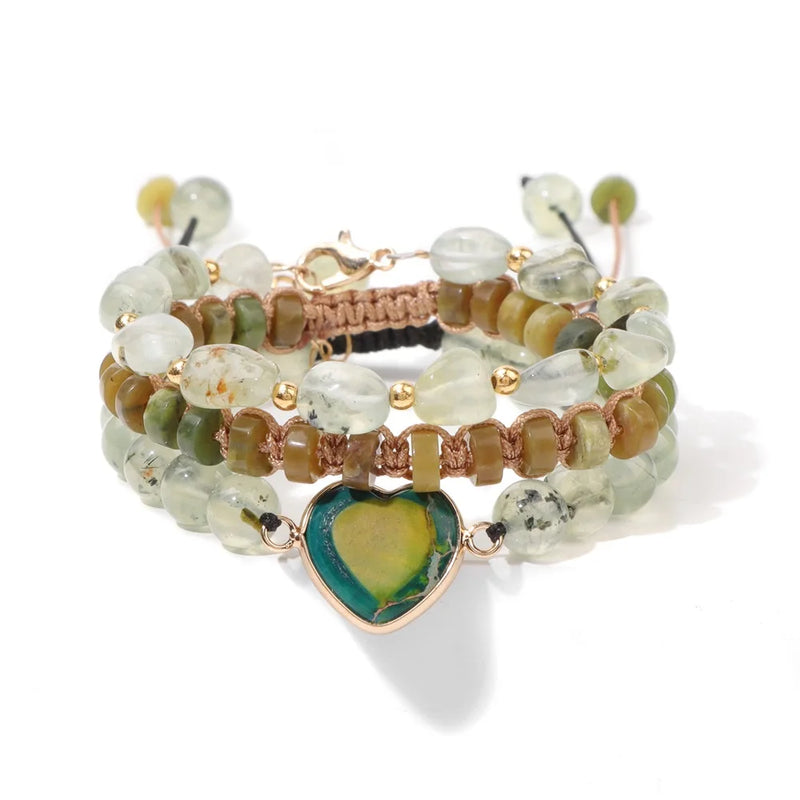 Tiger Eye Bracelet Round Beaded Healing Crystal Charms