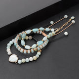 Tiger Eye Bracelet Round Beaded Healing Crystal Charms