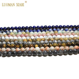 Natural Stone Tiger Eye Labradorite Amazonite Beads 4-12MM