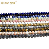 Natural Stone Tiger Eye Labradorite Amazonite Beads 4-12MM