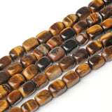 Tiger Eye Square Tube Loose Beads 8x12mm