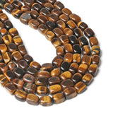 Tiger Eye Square Tube Loose Beads 8x12mm