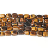Tiger Eye Square Tube Loose Beads 8x12mm