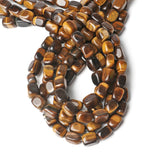 Tiger Eye Square Tube Loose Beads 8x12mm
