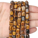 Tiger Eye Square Tube Loose Beads 8x12mm