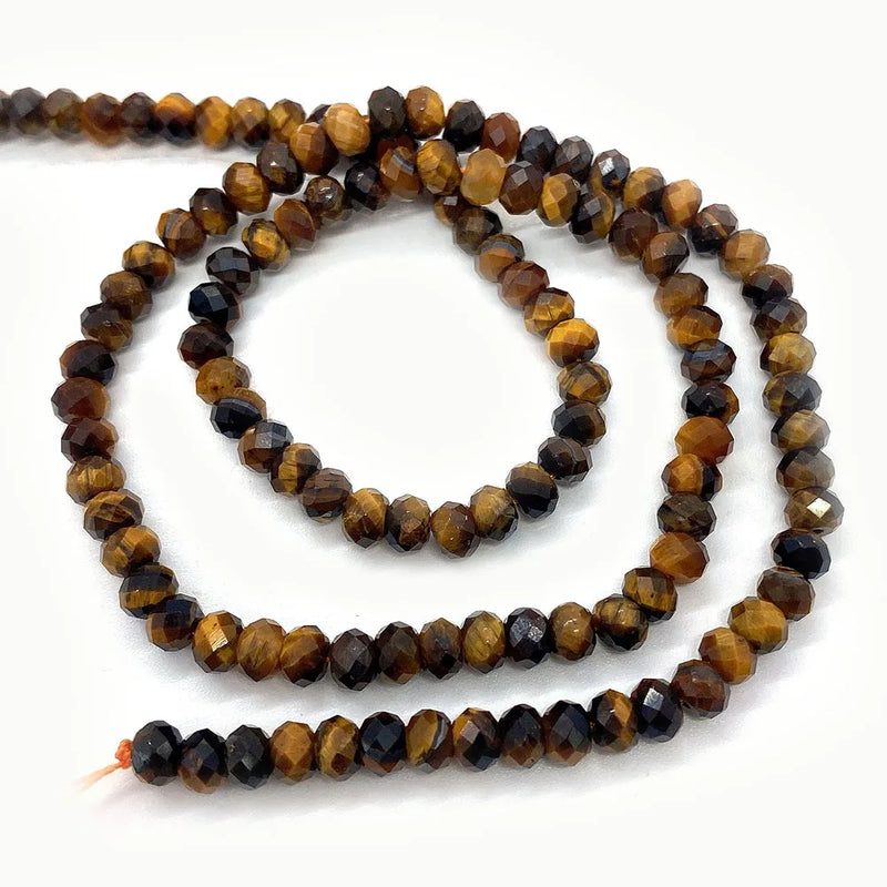 Tiger's Eye Beaded Jewelry Making DIY Necklace 15-inch