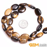 Tiger's Eye Oval Beads 15 Inch Strand for DIY Jewelry Making