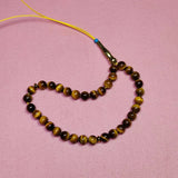 Tiger`s Eye Stone 8mm Islamic Rosary Muslim Tasbih Handheld Counter