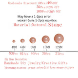 Natural Sunstone Round Loose Beads 4-12mm for Jewelry Making