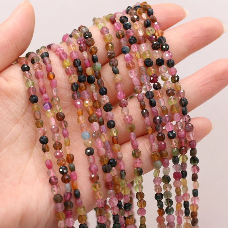 4mm Tourmaline Beaded Isolation Beads Jewelry Making DIY