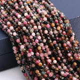 Tourmaline Beads Small Faceted Loose Beads for Jewelry Making DIY
