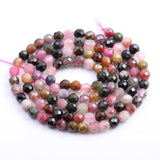 Tourmaline Beads Small Faceted Loose Beads for Jewelry Making DIY