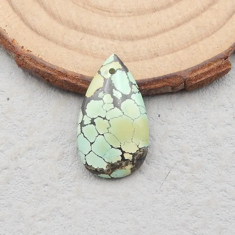 Turquoise Water Droplet Pendant Bead 23x13x4mm