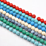 Natural Stone Turquoise Beads Round Spacer Loose Beads for Jewelry Making