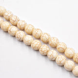 Natural Stone Turquoise Beads Round Spacer Loose Beads for Jewelry Making