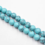 Natural Stone Turquoise Beads Round Spacer Loose Beads for Jewelry Making