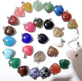 Heart Pendant Natural Stone Necklace Accessories