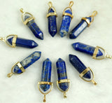 Turquoise Quartz Crystal Pendant for DIY Jewelry Making