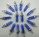 Natural Stone Turquoise Quartz Pendant for Jewelry Making