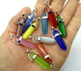 Natural Stone Turquoise Quartz Pendant for Jewelry Making