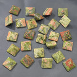 Unakite Pyramid Gemstone Chakra Sandstone Statue Collection 30Pcs