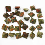Unakite Pyramid Gemstone Chakra Sandstone Statue Collection 30Pcs
