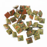 Unakite Pyramid Gemstone Chakra Sandstone Statue Collection 30Pcs