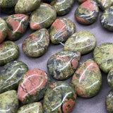 Natural Stone Flat Water Drop Shape DIY Pendant Earring Jewelry