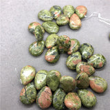 Natural Stone Flat Water Drop Shape DIY Pendant Earring Jewelry
