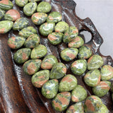 Natural Stone Flat Water Drop Shape DIY Pendant Earring Jewelry