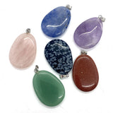 Red Quartz Agate Water Drop Pendant Charm for DIY Necklace