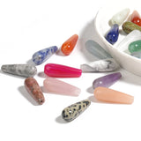 Natural Stone Water Drop Beads for Jewelry Making DIY Charms