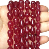 Red Chalcedony Jades Beads Spacer Beads for Jewelry Making
