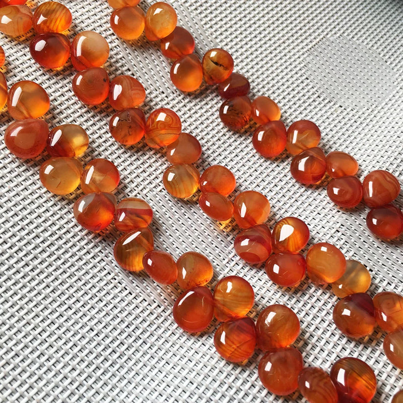 Red Agates Water Drop Loose Beads for Jewelry Making