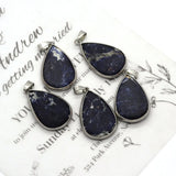 Natural Stone Water Drop Shape Pendants DIY Necklace Earrings Jewelry