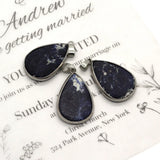 Natural Stone Water Drop Shape Pendants DIY Necklace Earrings Jewelry