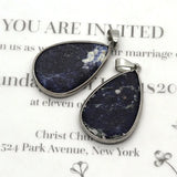 Natural Stone Water Drop Shape Pendants DIY Necklace Earrings Jewelry