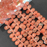 Water Drop Shape Rose Quartz Turquoises Tiger Eye Beads for Jewelry Making