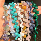 Natural Stone Water Drop Shape Beads for Jewelry Making DIY Bracelet