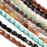 Agates Crystal Water Drop Faceted Beads for Jewelry Making