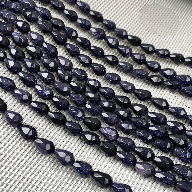 Agates Crystal Water Drop Faceted Beads for Jewelry Making