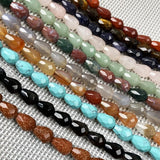 Agates Crystal Water Drop Faceted Beads for Jewelry Making